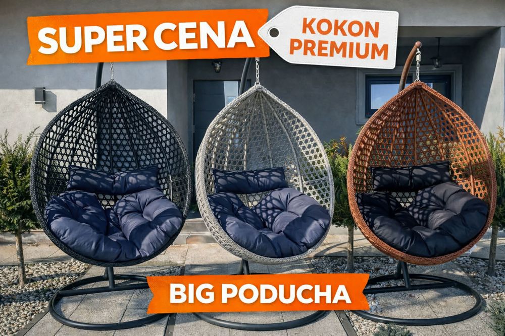 Kokony ogrodowe lezaki kokon ogrodowy bujak hustawka fotel wiszacy