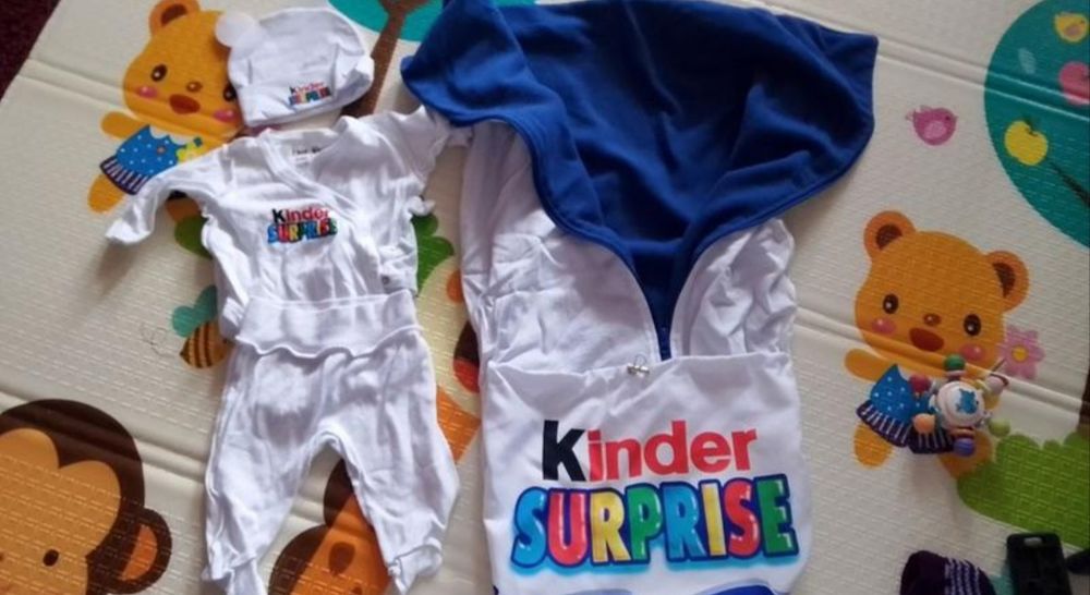 Конверти на виписку Kinder surprise + костюм