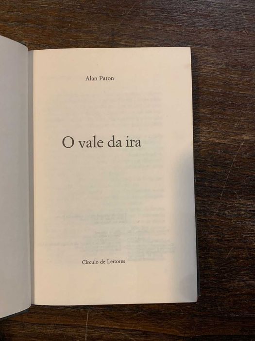 O Vale da Ira - Alan Paton