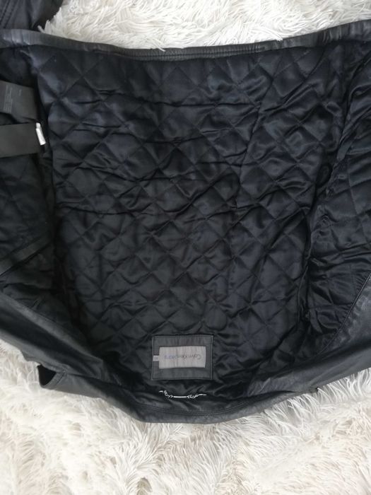 ramoneska skórzana Calvin Klein xs s 36 czarna 100% skóra owcza