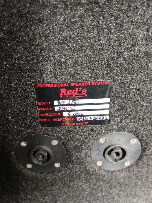Kolumny estradowe Reds 250w 4ohm