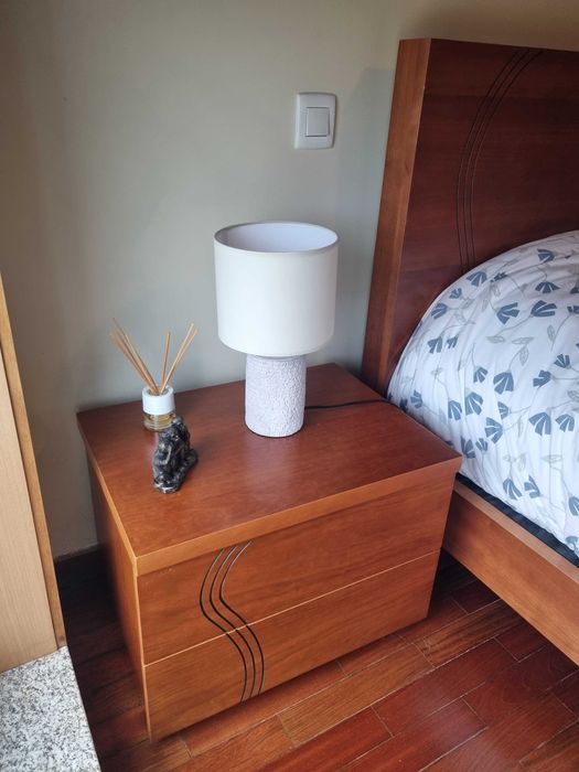 Mobilia completa quarto madeira moveis de cerejeira