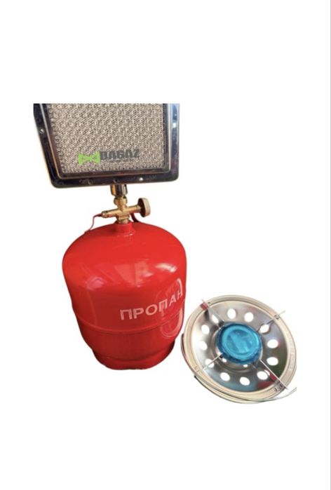 Газовий обігрівач з балоном sigma 8л+ пальник+газовий обігрівач 3.4кВт