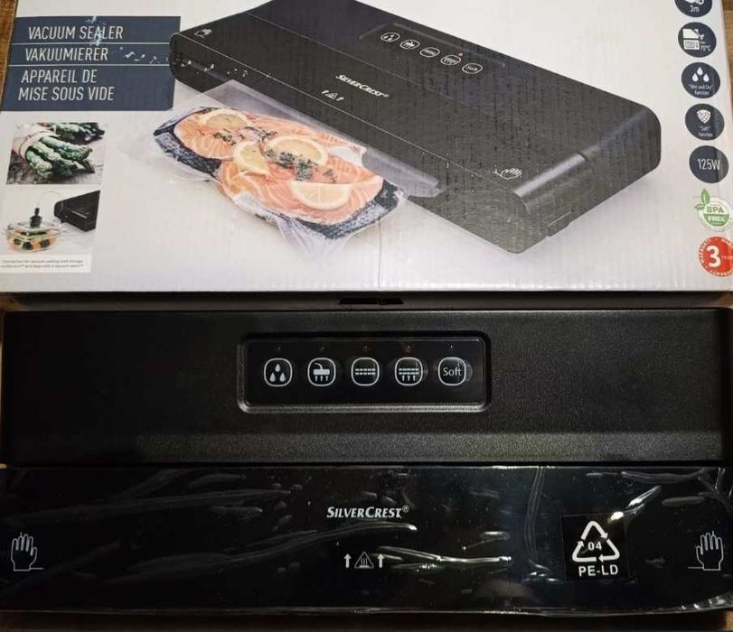 Zgrzewarka próżniowa czarna Nowa