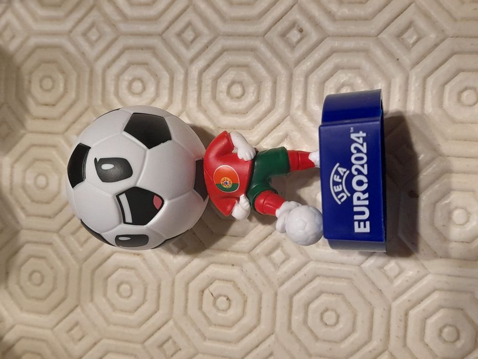 Bonecos EURO 2024 UEFA Futebol cabeçudos da bola Topps Portugal figura