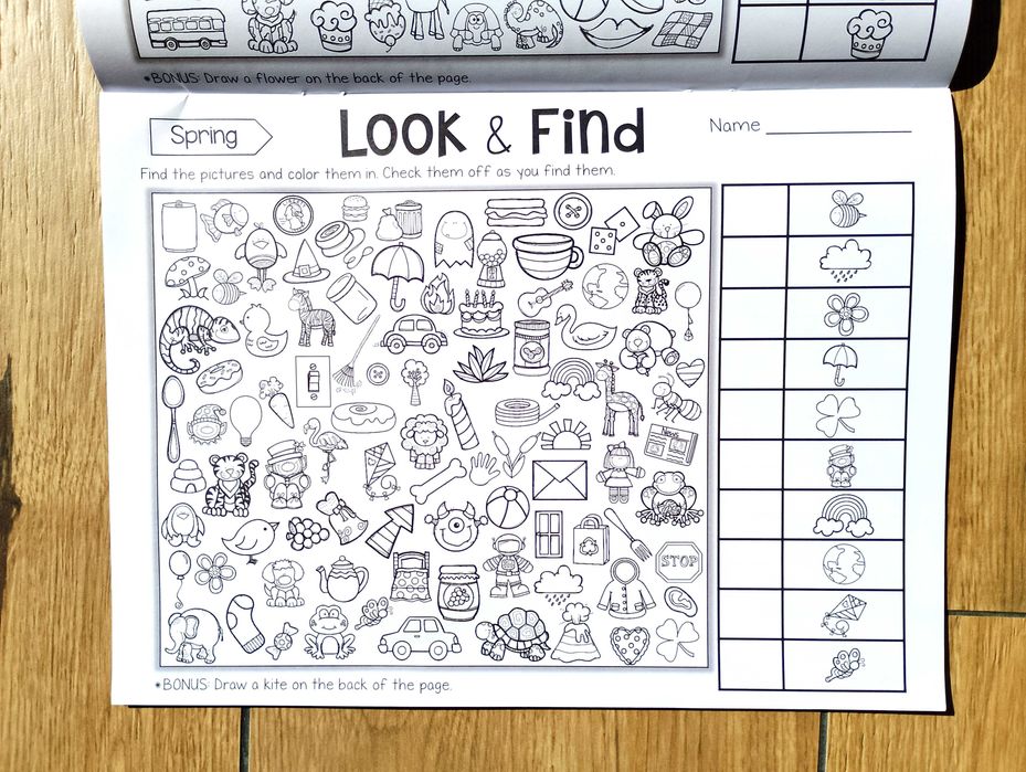 Książeczka edukacyjna Look and Find – Objects