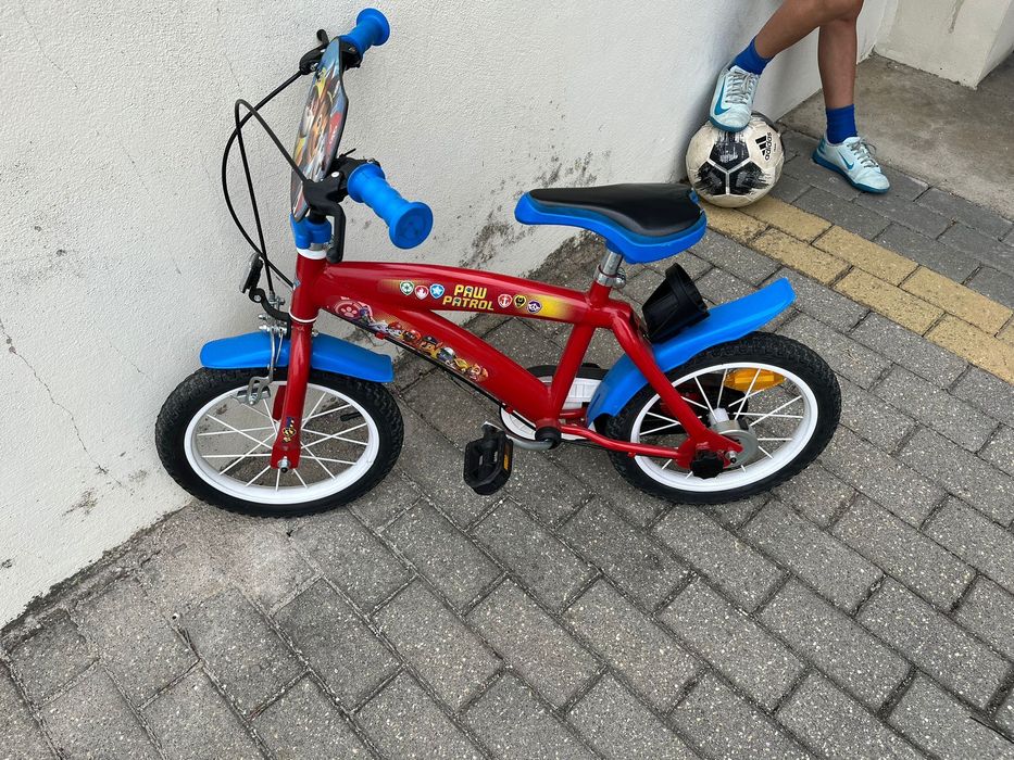 Bicicleta criança - patrulha pata