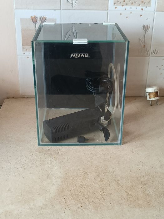 Akwarium Kostka 10L Aquael + Filtr Wewnętrzny Do Akwarium