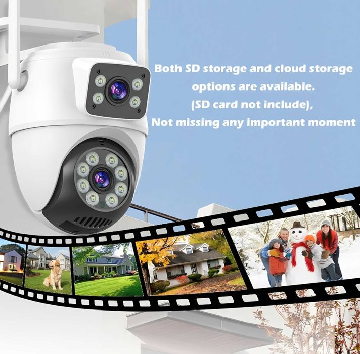 Kamera zewnętrzna obrotowa WiFi PTZ GUOAN VISION A1 podwójna 6MP