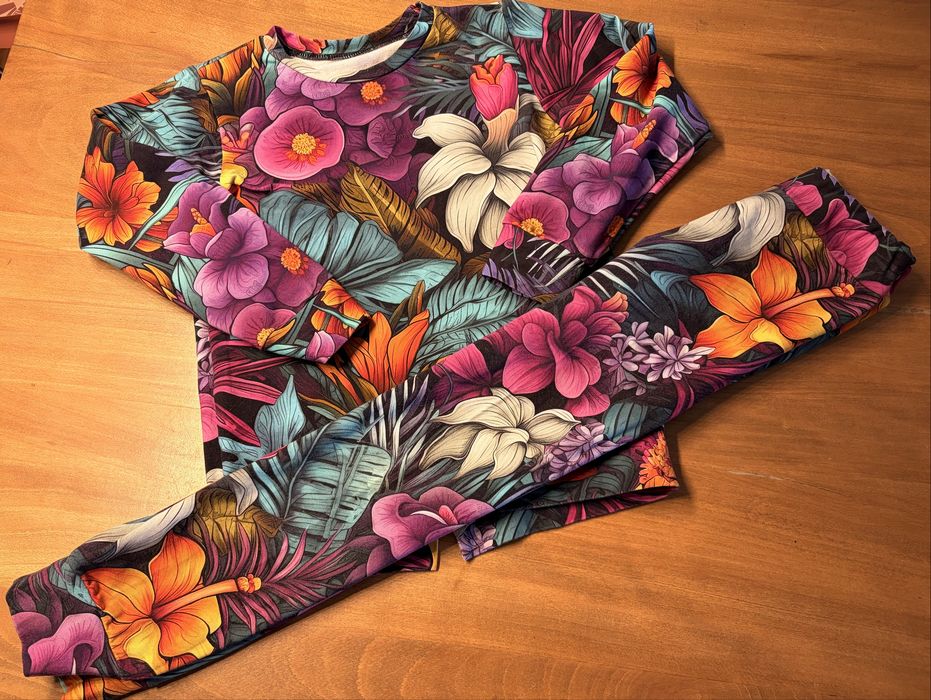 Dres mati made tropical kwiaty 134