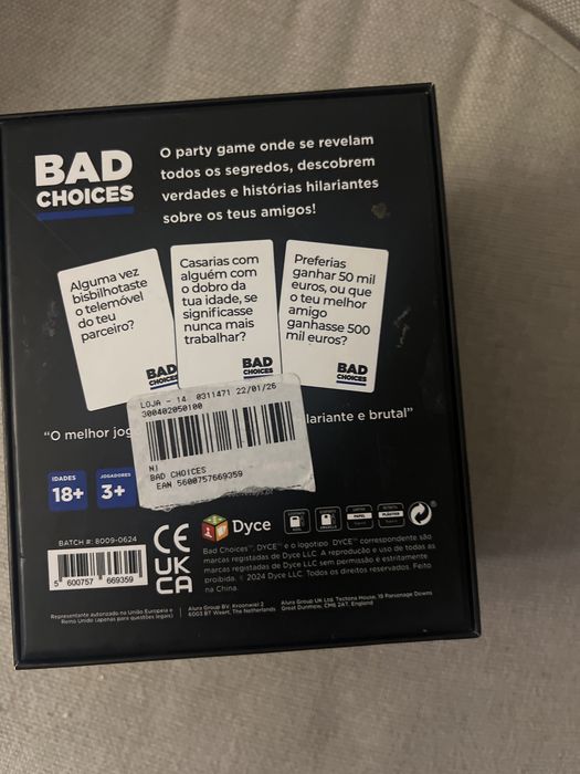 Jogo Bad Choices