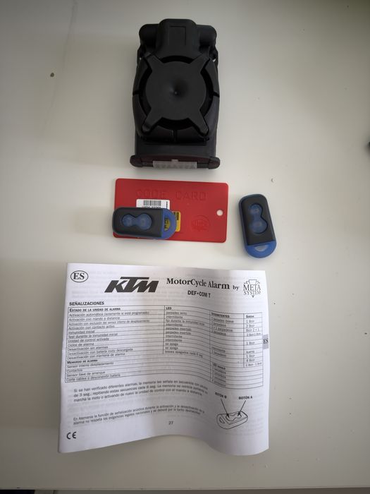 Sistema de Alarme Original KTM – Novo, Nunca Instalado