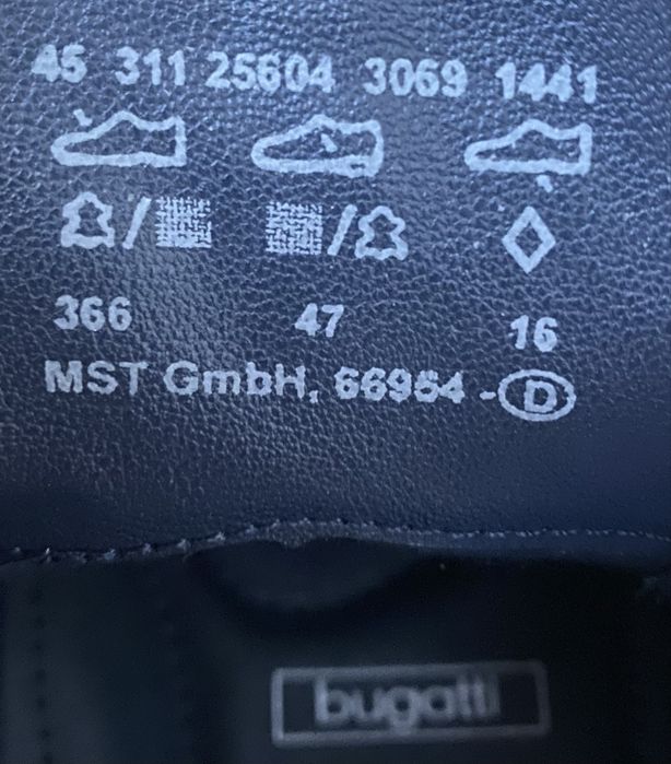 Туфлі bugatti шкіряні стильні ідеальні