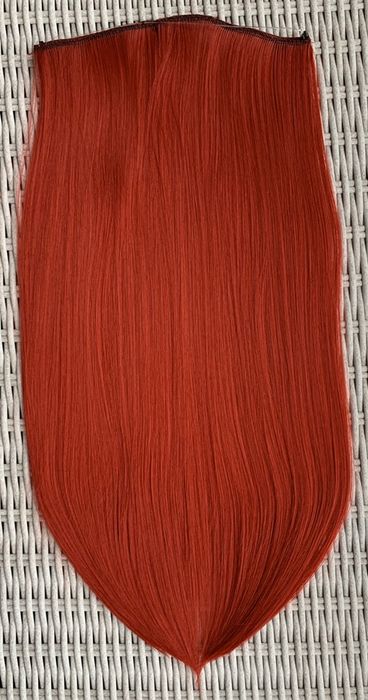 Premium Ultra włosy doczepiane, czerwony, flip in, hairband 47.