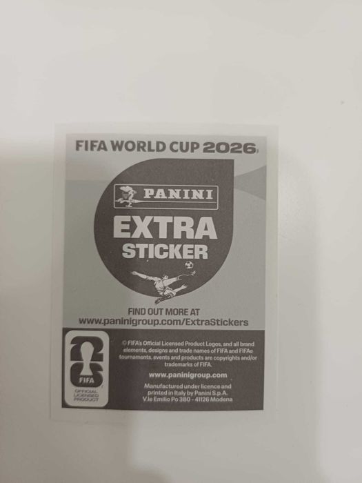 Cromo Panini Extra sticker Hakimi bronze Mundial 2026