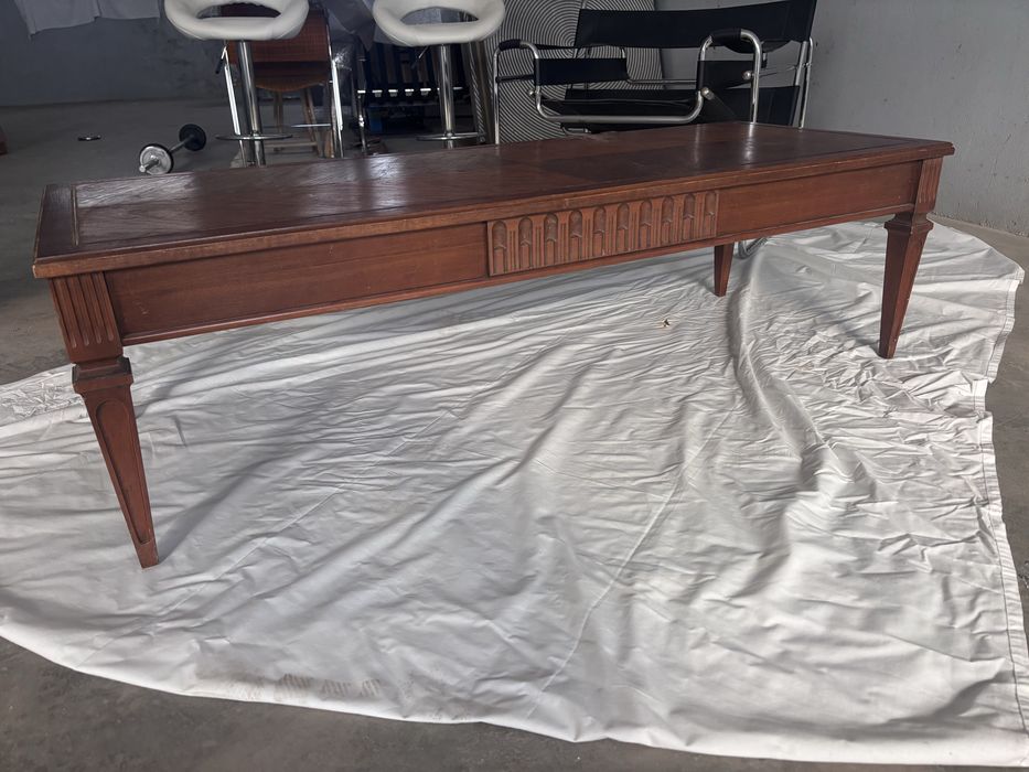 Mesa de centro madeira macica 1,37 comp x 0,37 largura