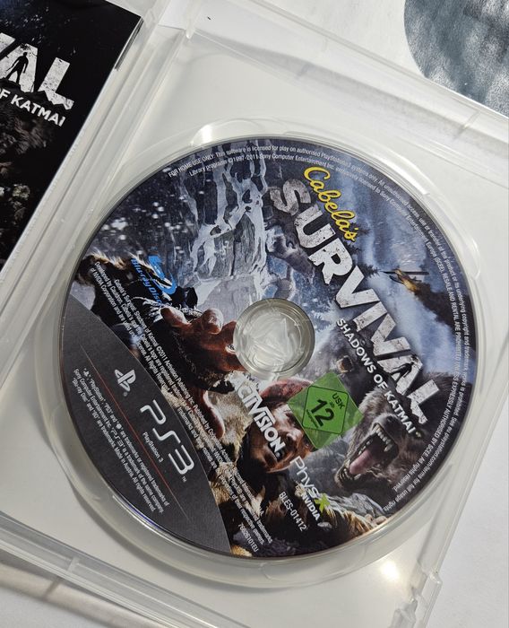Cabela's Survival Shadows of Katmai Ps3 Playstation 3 Komplet 3xA BDB