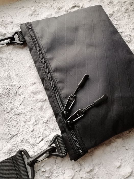 Сумка x-pac месенджер через плече ікспак икспак x-pack теквир techwear xpack кросбоді на плечо X-BRSK-BAG черная  edc fivedotsgear streetwear urban