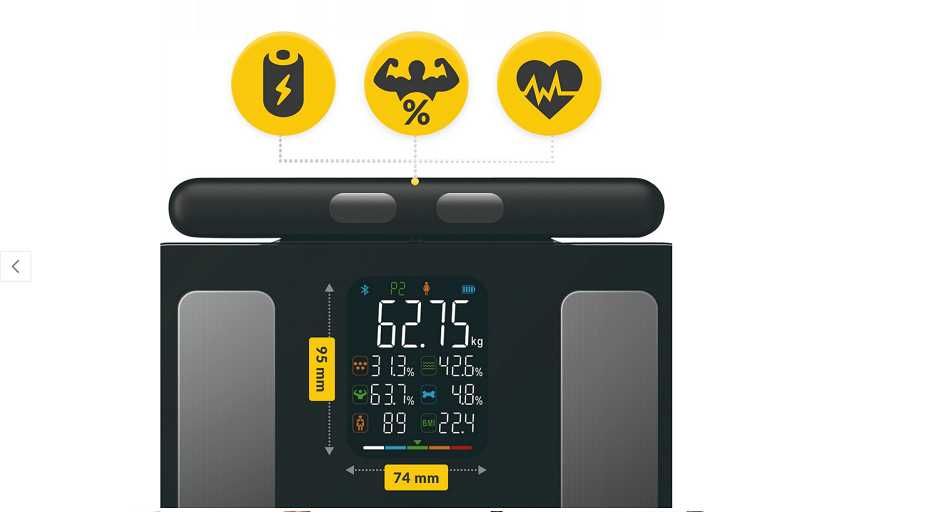 ваги аналітичні електронні 4FIZJO BMI GLASS SMART