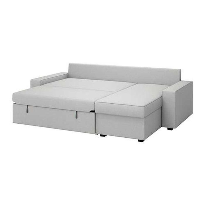 Sofa narożnik z funkcją spania IKEA Vilasund szara