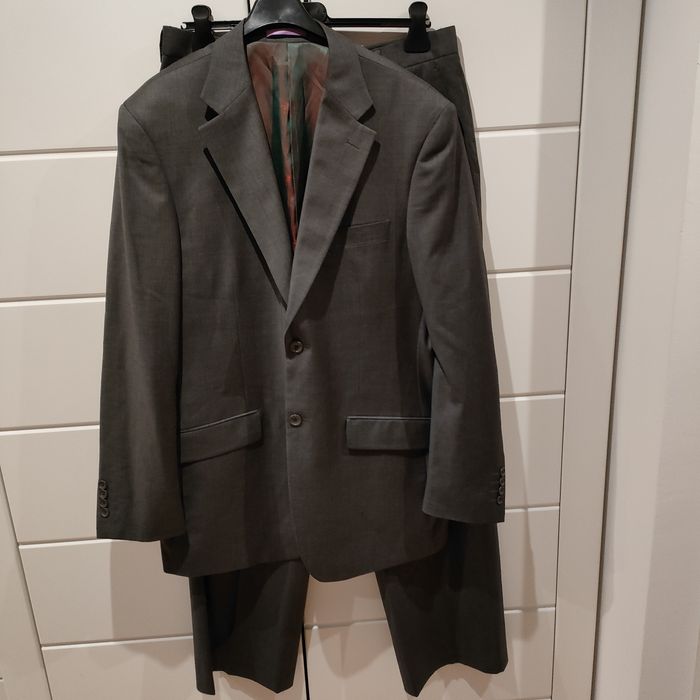 Garnitur męski szary marynarka i spodnie