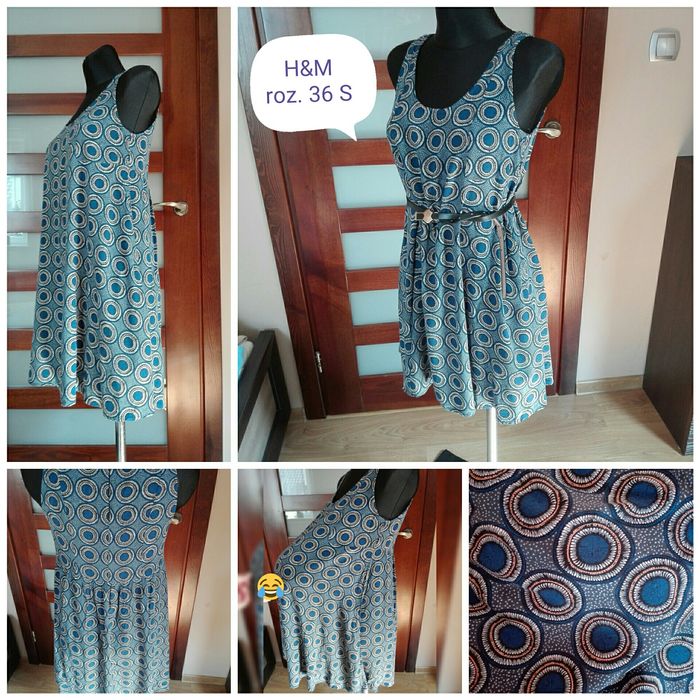 Sukienka h&m luźna S 36 letnia