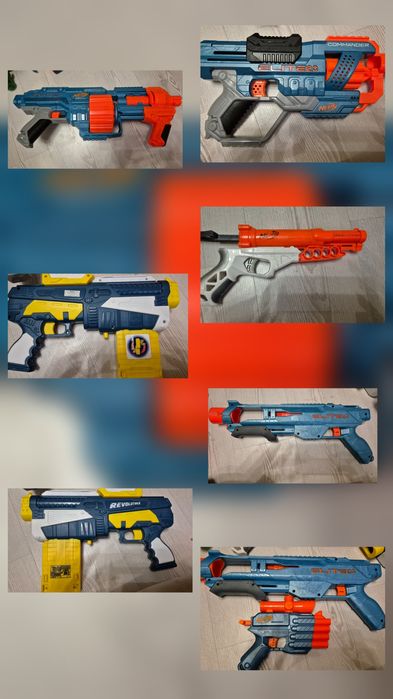 Nerf pistolety i inne