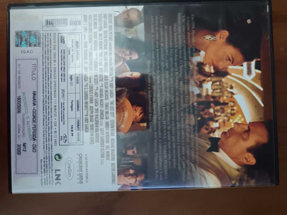 filme dvd original - havana - cidade perdida