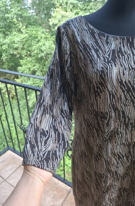 Sukienka midi mieniąca błyszcząca marka Allison rozmiar XXl 44 / XXXL 46