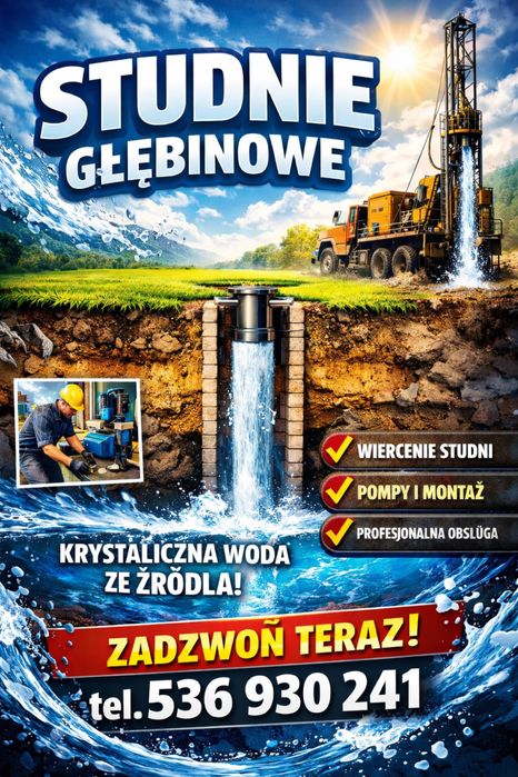 Wiercenie studni/studnie glebinowe