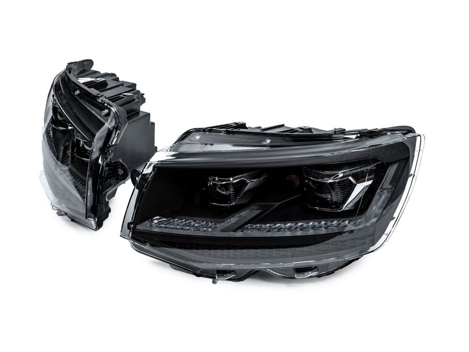 Volkswagen T6 2015-2024 рр. Передні фари FullLed Black V2 (2015-2019, 2 шт)