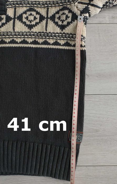 Męski Sweter Hilfiger Denim z Norweskim Wzorem - Rozmiar L