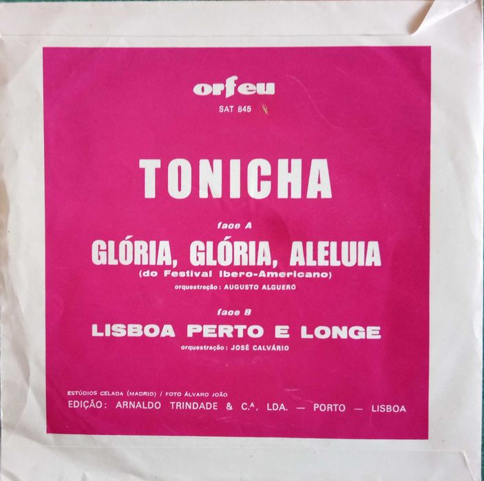 Tonicha	- - - - -	Glória, Glória, Aleluia	- - - - -	Single