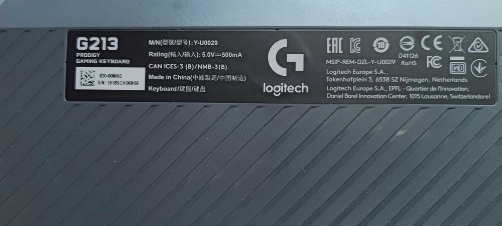 Ігрова клавіатура Logitech G213 Prodigy Gaming Keyboard