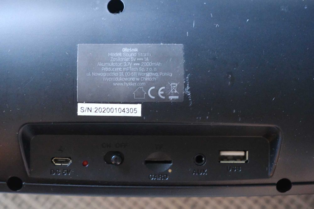 Głośnik Bluetooth Hykker Sound Storm