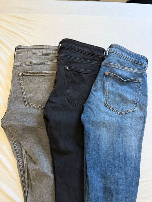 Spodnie jeans H&M straight proste nogawki 32x32