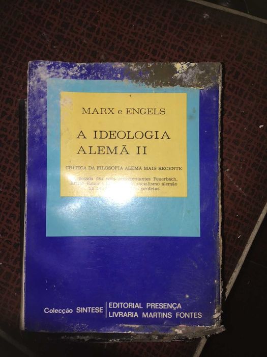 livro max and engels a ideologia alema ii
