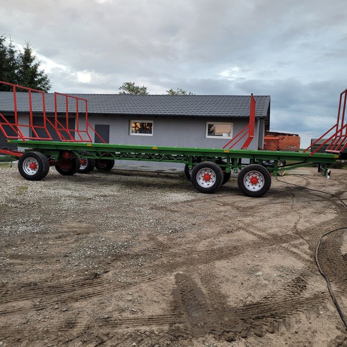 Przyczepa laweta do balotów bel słomy,  sianokiszonki