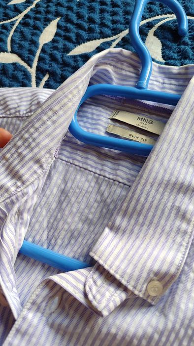 Camisa Lilás Homem Mango | Tamanho XS | Slim Fit [Nova]