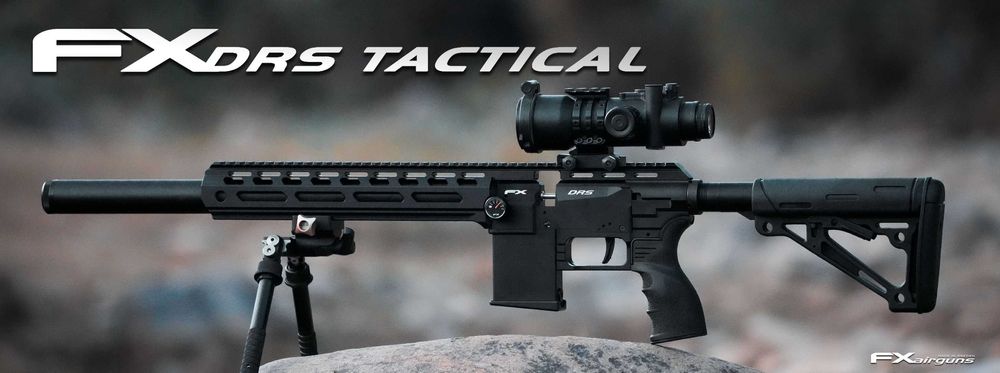 Carabina de ar comprimido PCP FX DRS tactical 700mm calibre 5.5mm