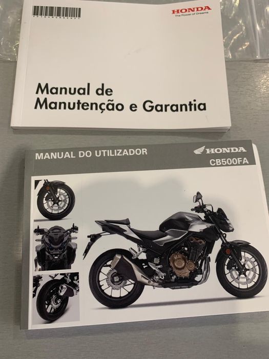 Honda CB 500 FA de 2021 com 543 Kms, Absolutamente "como Nova". Nacional com Revisōes Honda