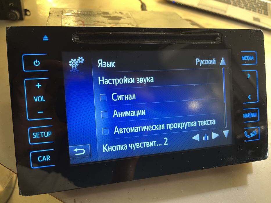Магнитола Toyota Corolla Avensis Prius Auris Европа українське меню