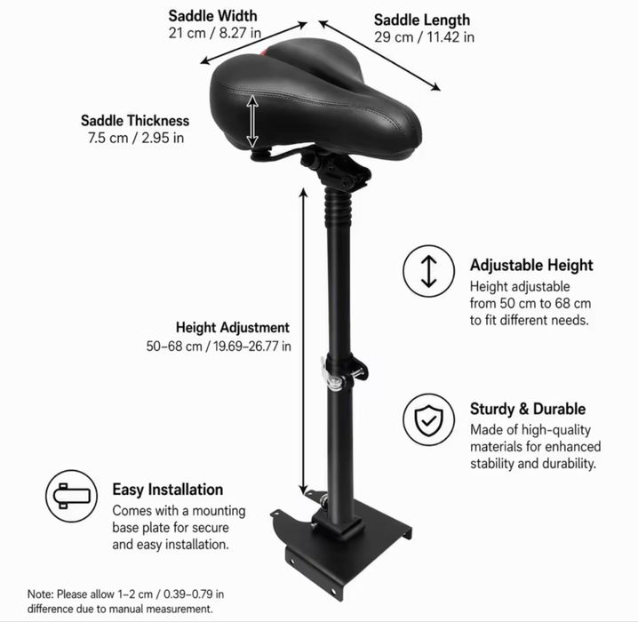 Assento trotinete universal - novos