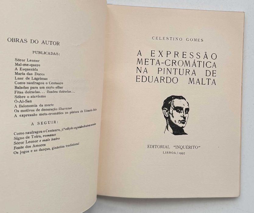 1937, A Expressão Meta-cromática na Pintura de Eduardo Malta.