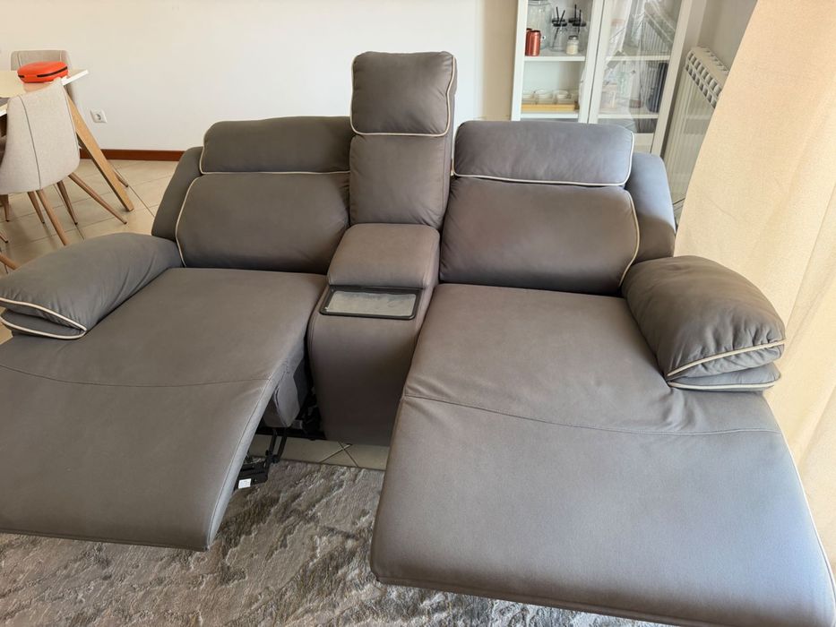 Sofa com assentos extensivos