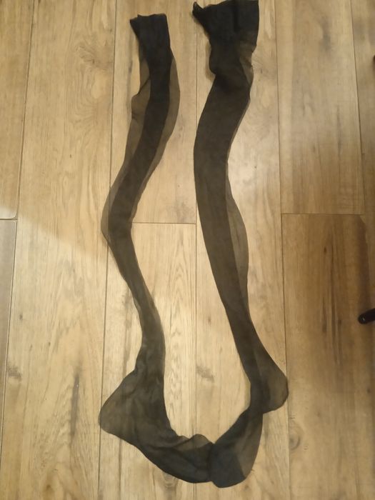 Czarne pończochy rozmiar l