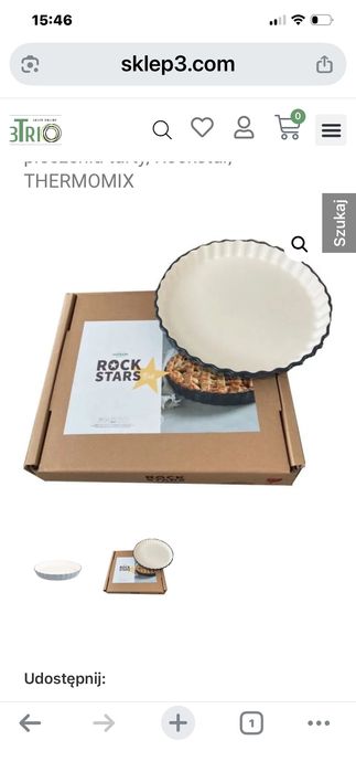 Naczynie kamionkowe do pieczenia tarty Vorwerk