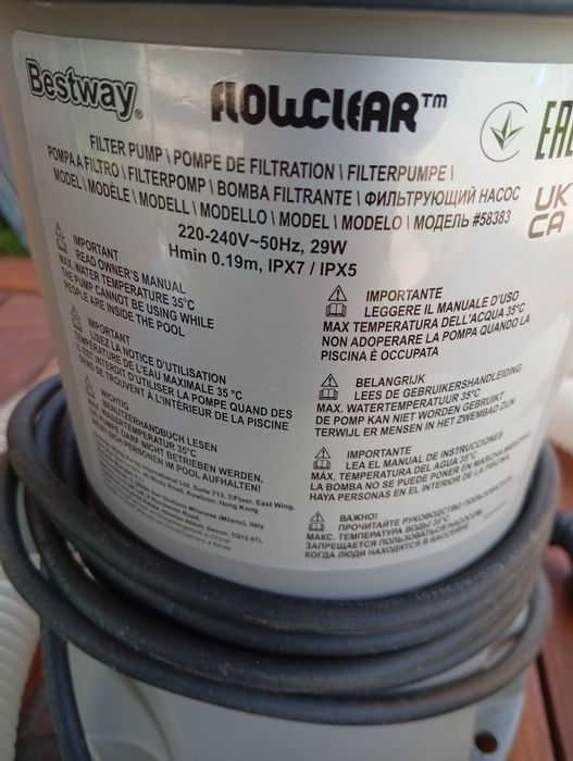 Pompa do basenu 2 szt filtr filtry