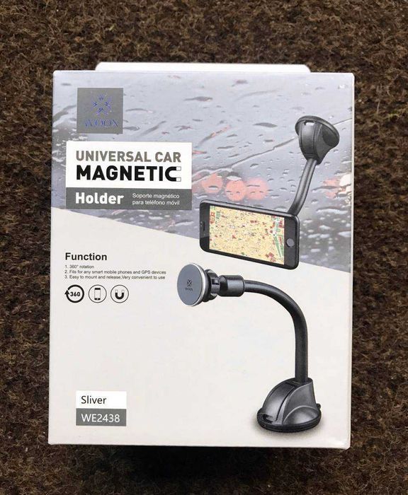 Suporte universal magnético 360º com ventosa para telemóvel/smartphone