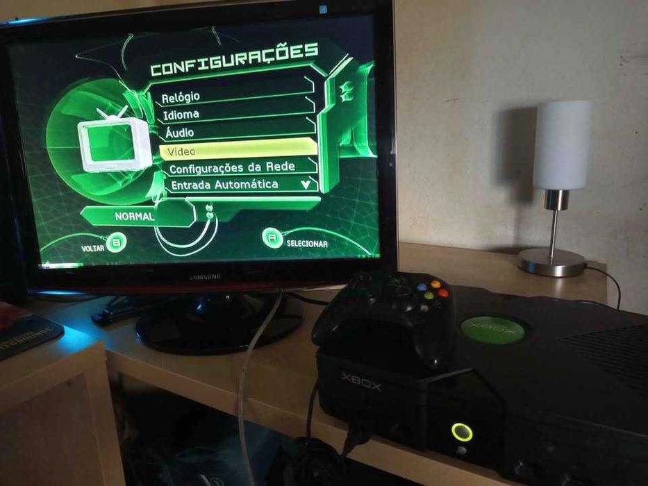 Consola XBOX Clássica Com 2 Comandos Originais